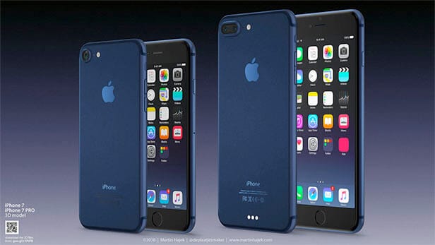 iPhone 7 and iPhone 7 Plus deep blue color
