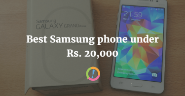 Best Samsung phone under Rs. 20,000